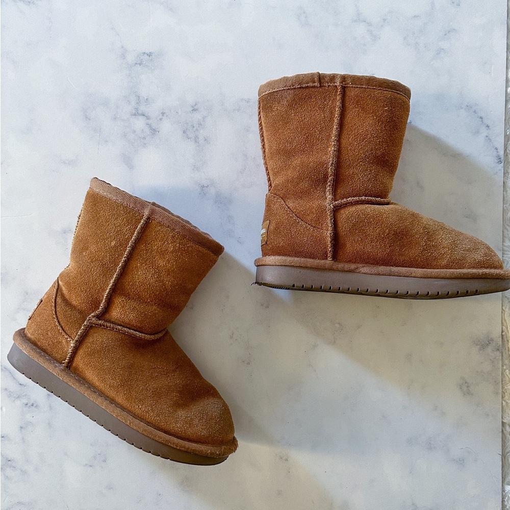 Nice Koolaburra by Uggs Toddler Unisex Girl Boy Shearling Winter Boots Sz 10